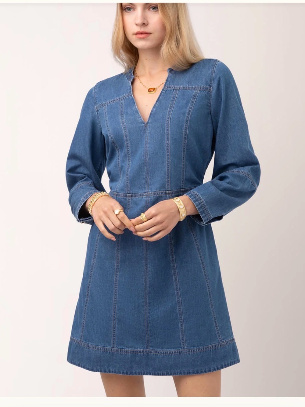 Spartina Dress - Jodie Denim Dress Misty Lagoon Wash